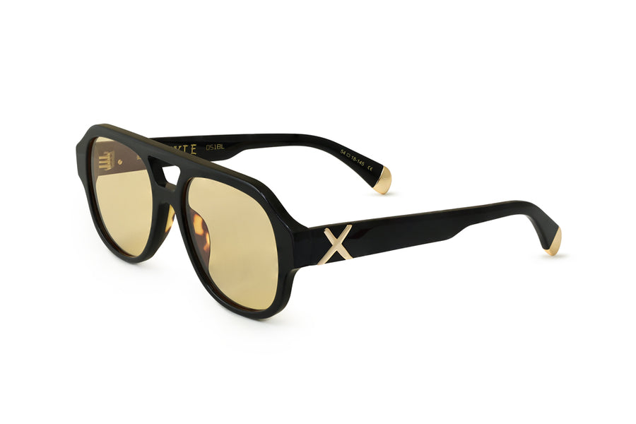 LE STYLE/ GLOSS BLACK - Yellow Lens