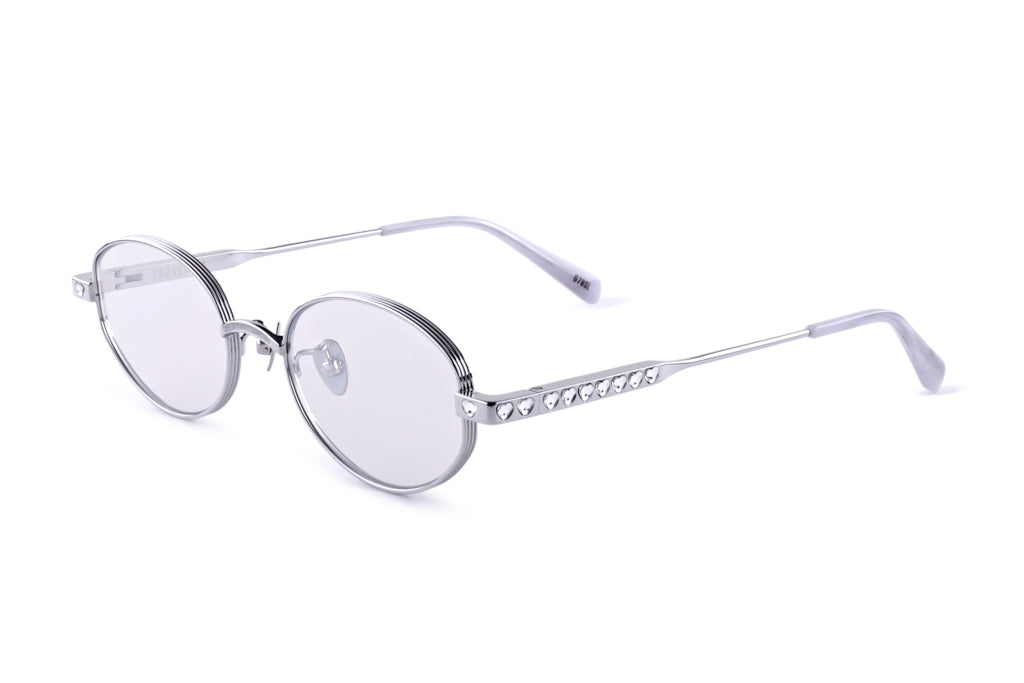 PROVENZA - SILVER / HEART DIAMONDS / FLASH SILVER MIRROR