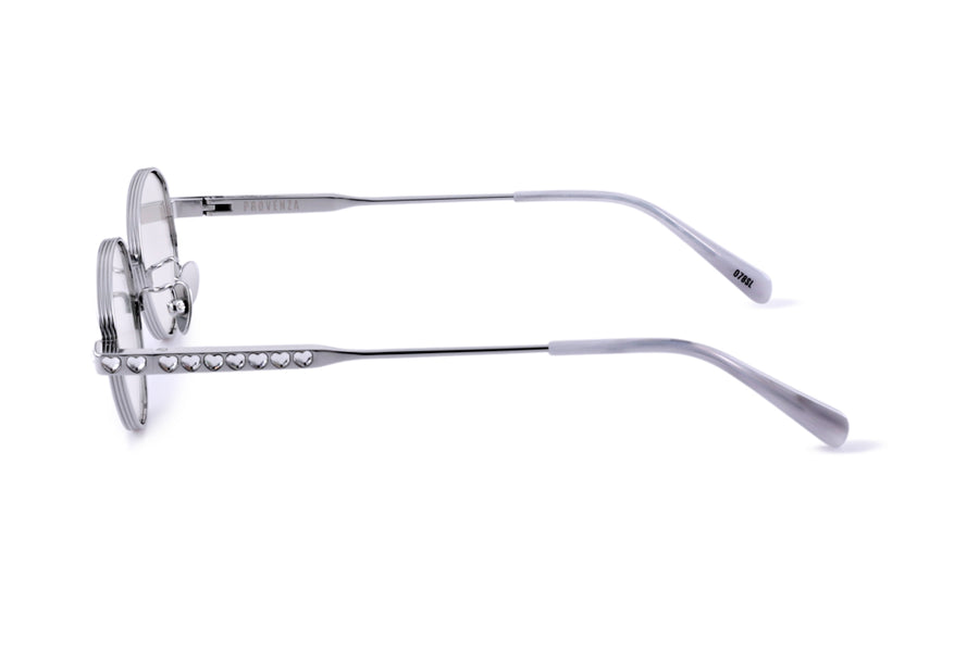 PROVENZA - SILVER / HEART DIAMONDS / FLASH SILVER MIRROR