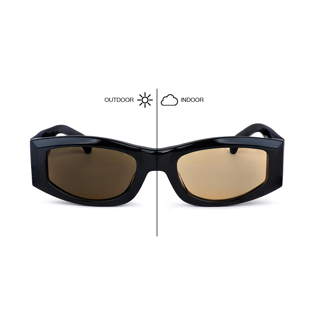 GARDEN GROVE - Gloss Black / Yellow Photochromic