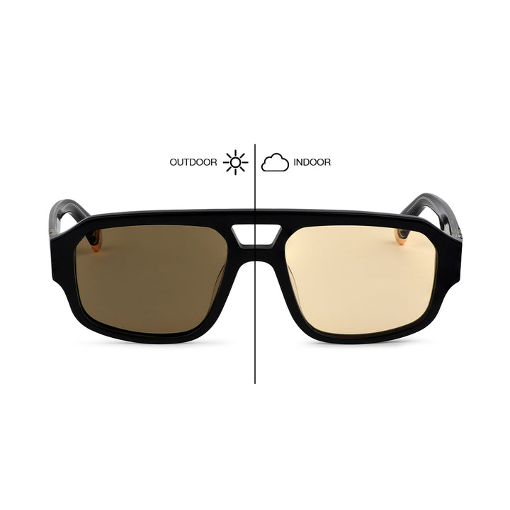 MAKATI - Gloss Black / Yellow Photochromic