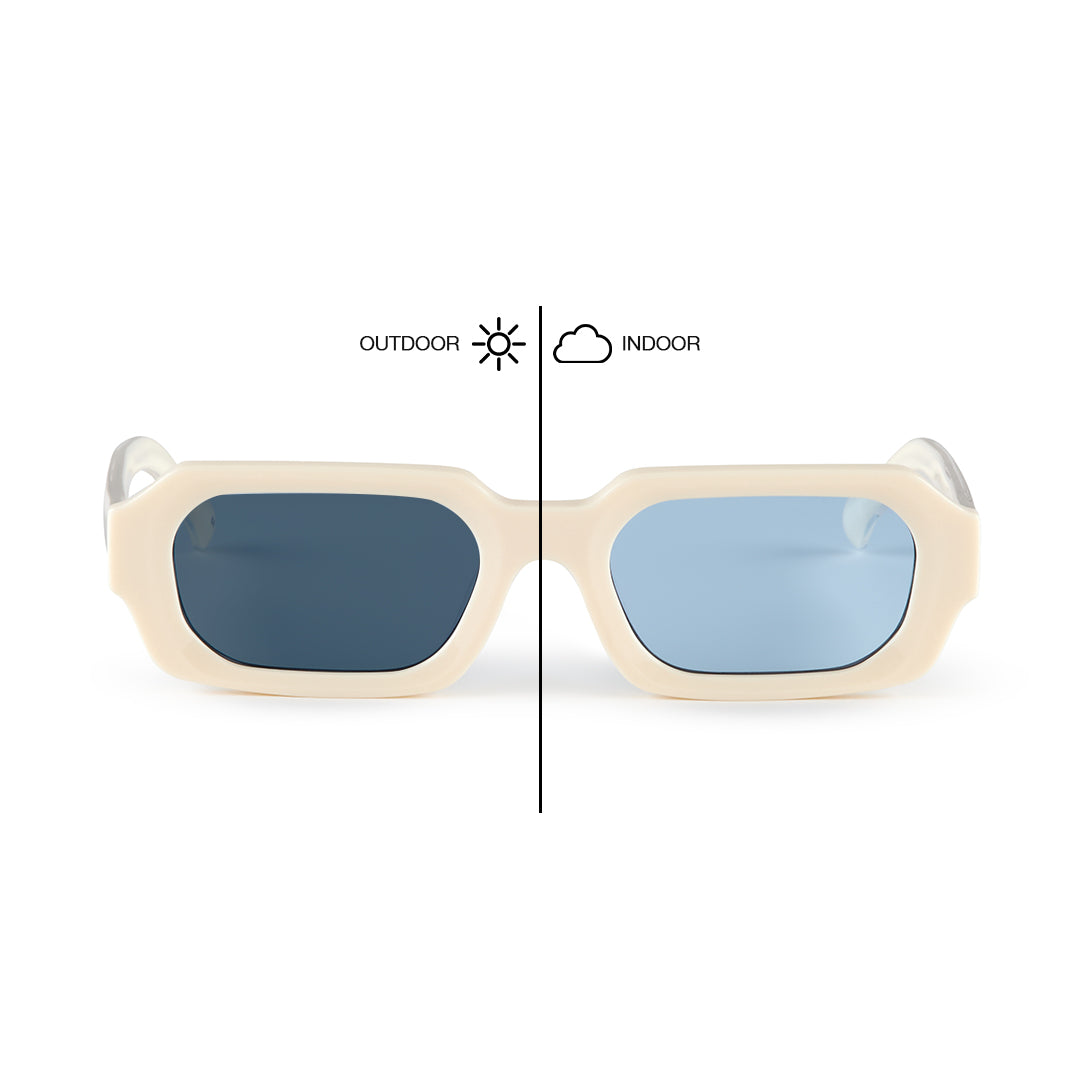 NAKEN — CREAM / BLUE PHOTOCHROMIC