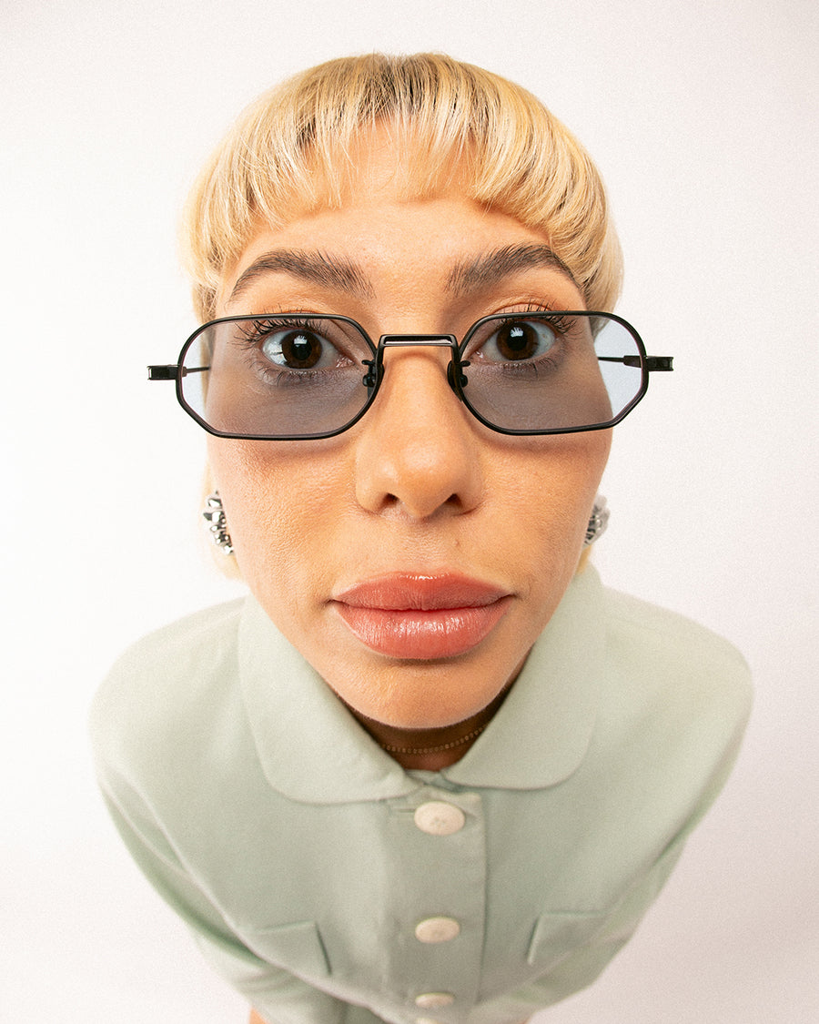 MR ZUZU - Matte Black Titanium / Blue lens
