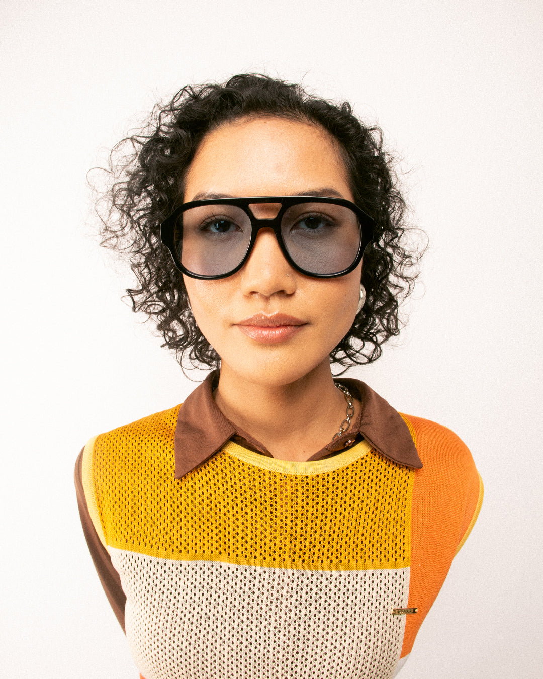 LE STYLE/ GLOSS BLACK  - Blue Lens