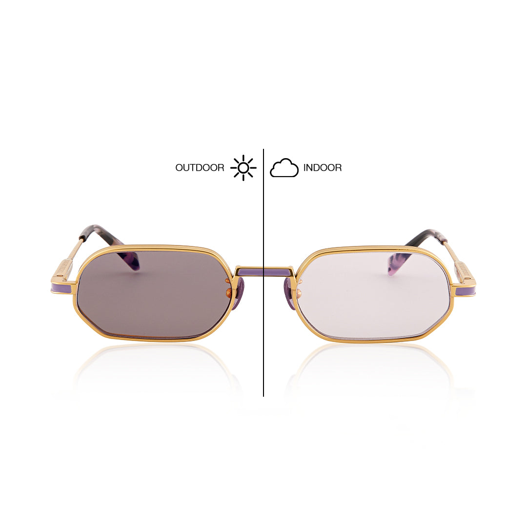 MR ZUZU - Gold Titanium / Purple lens