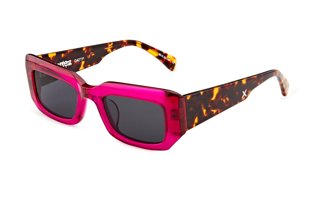 CORTEZ/ NEON PINK DARK TORT