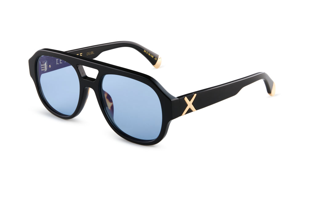 LE STYLE/ GLOSS BLACK  - Blue Lens