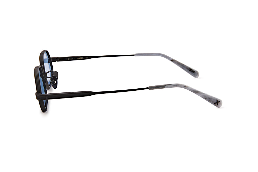 MR ZUZU - Matte Black Titanium / Blue lens
